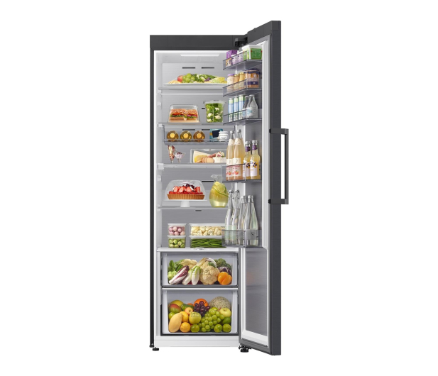 Lodówka Samsung RR70H39CEFEO Twin No Frost 185,8cm Grafitowa Stal AI 387L - 1529117 - zdjęcie 3